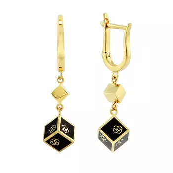 Серьги с английским замком из золота NRHE51-B