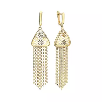 Серьги с английским замком из золота LHS870-E