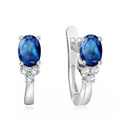 Серьги с английским замком из золота 01С674570