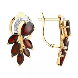 Серьги с английским замком из золота 51-320-00353-1