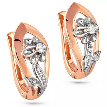 Серьги с английским замком из золота 12-0713-1000