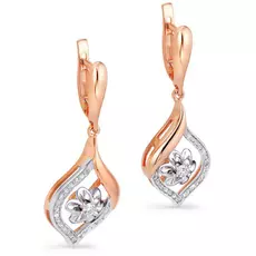 Серьги с английским замком из золота 12-0757-1000