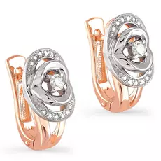 Серьги с английским замком из золота 12-0768-1000