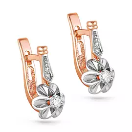 Серьги с английским замком из золота 12-0811-1000