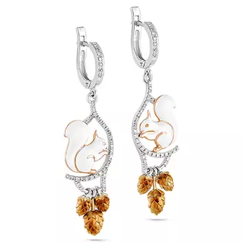 Серьги с английским замком из золота 12-0826-1010