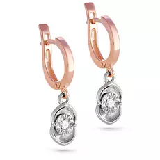 Серьги с английским замком из золота 12-0879-1000