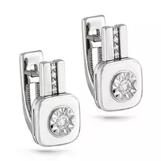 Серьги с английским замком из золота 12-1804-1010