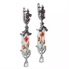 Серьги с английским замком из золота 12-11283-8522