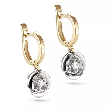 Серьги с английским замком из золота 12-2799-1000