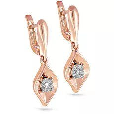 Серьги с английским замком из золота 12-0892-1000