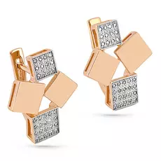 Серьги с английским замком из золота 12-0922-1000