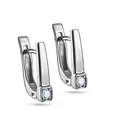 Серьги с английским замком из золота 12-11267-1000