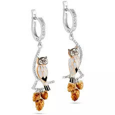 Серьги с английским замком из золота 12-1822-1001