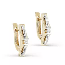 Серьги с английским замком из золота 12-21369-1000