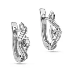 Серьги с английским замком из золота 12-11242-1000