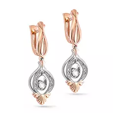 Серьги с английским замком из золота 12-0961-1000