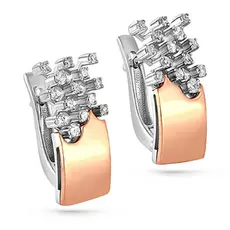 Серьги с английским замком из золота 12-0942-1000