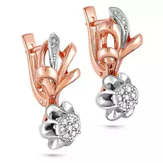 Серьги с английским замком из золота 12-0348-1000