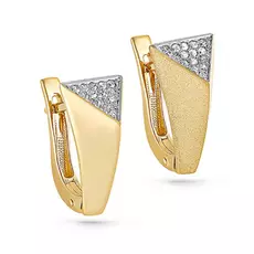 Серьги с английским замком из золота 12-2920-1000