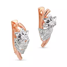 Серьги с английским замком из золота 12-0344-1000