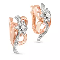 Серьги с английским замком из золота 12-0320-1000