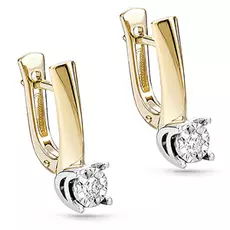 Серьги с английским замком из золота 12-21093-1000