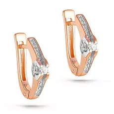 Серьги с английским замком из золота 2-0088-1000