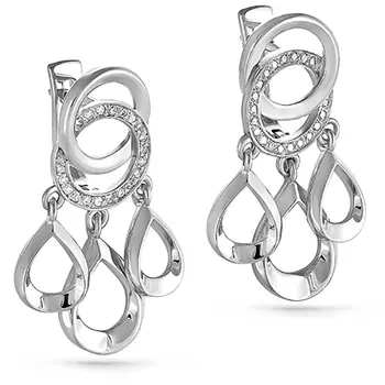 Серьги с английским замком из золота 12-1919-1000