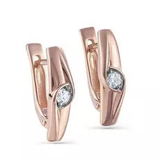 Серьги с английским замком из золота 12-01251-1000