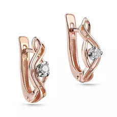 Серьги с английским замком из золота 12-01242-1000