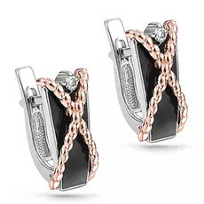 Серьги с английским замком из золота 12-11060-1002