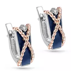 Серьги с английским замком из золота 12-11060-1007