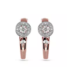 Серьги с английским замком из золота 12-01207-1000