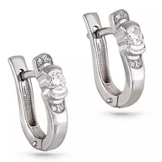 Серьги с английским замком из золота 12-1723-1000