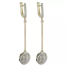 Серьги с английским замком из золота 12-21302-8700