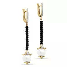 Серьги с английским замком из золота 12-21319-1589