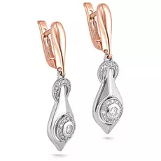 Серьги с английским замком из золота 12-0565-1000