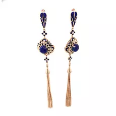 Серьги с английским замком из золота 12-01315-3607