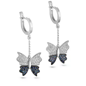 Серьги с английским замком из золота 12-1746-1100