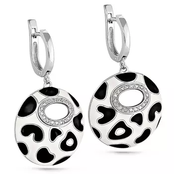 Серьги с английским замком из золота 12-1898-1001