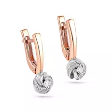 Серьги с английским замком из золота 12-0632-1000