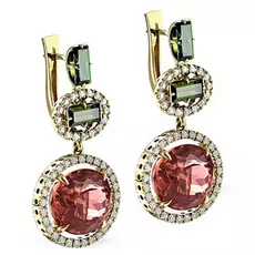 Серьги с английским замком из золота 12-11197-5200