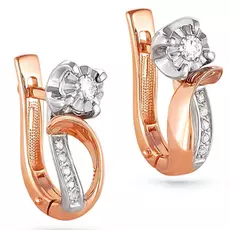 Серьги с английским замком из золота 12-0790-1000