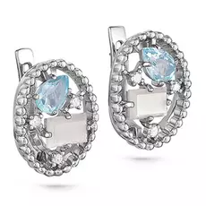 Серьги с английским замком из золота 12-1980-4500