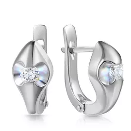 Серьги с английским замком из золота 66319746000