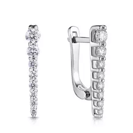 Серьги с английским замком из золота 66519069000