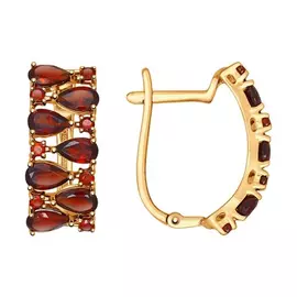 Серьги с английским замком из золота 724551