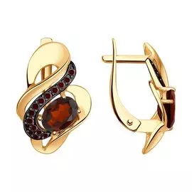 Серьги с английским замком из золота 725072