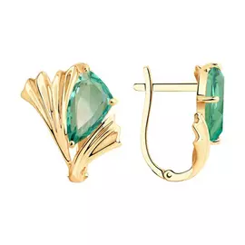 Серьги с английским замком из золота 725951