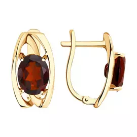 Серьги с английским замком из золота 727074